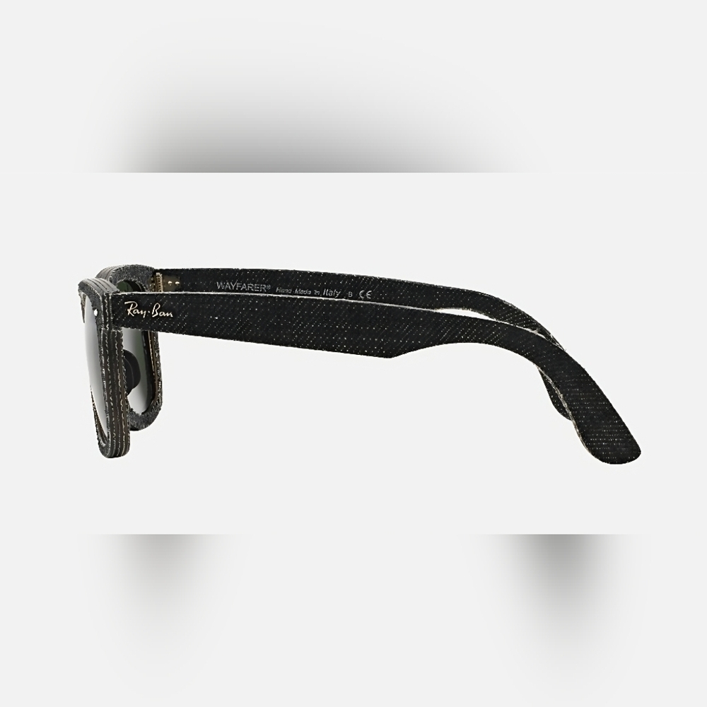 Ray-Ban Sunglasses Gray Denim Wayfarer Polarized Unisex Sunglasses with Case - Picture 4 of 7